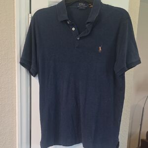 Polo by Ralph Lauren Men's Classic Blue Polo Shirt
